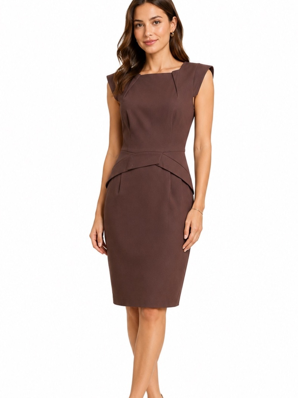 Jennifer Lopez Chocolate Midi Dress